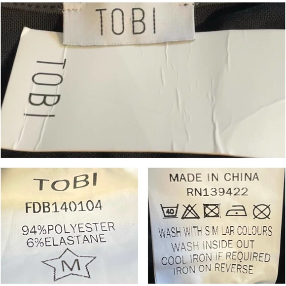 Tobi Three Little Words Black Mesh Long Sleeve Bodycon Mini Dress NEW Medium - Picture 4 of 5